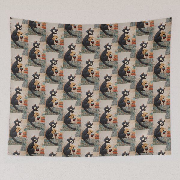 Item preview, "And then, knock the glass down" cat instructions designed and sold by IraPanyukova.