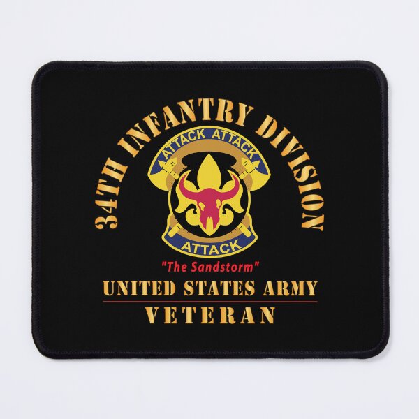 Item preview, Army - DUI - 34th Infantry Division - The Sandstorm - US Army Veteran X 300 designed and sold by Military Insignia Products.