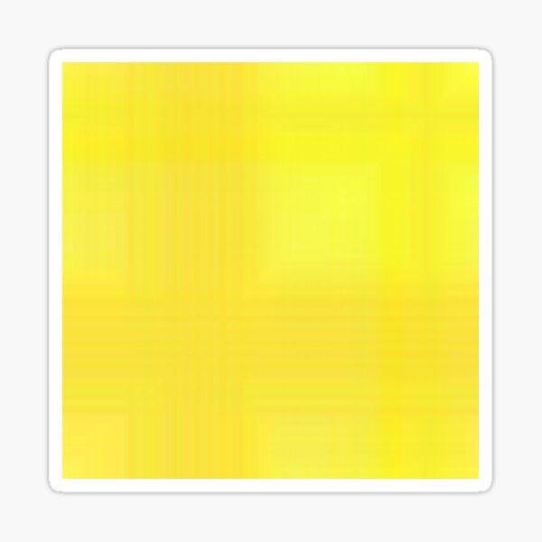 294. Yellow Plaid Sticker
