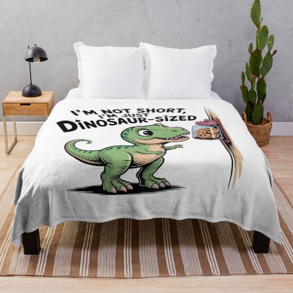 Item preview, Quirky Slogan, im not short im Dinosaur sized designed and sold by graphic-genie.