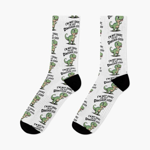 Item preview, Quirky Slogan, im not short im Dinosaur sized designed and sold by graphic-genie.