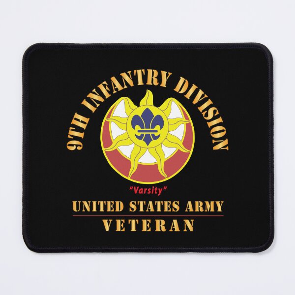 Item preview, Army - DUI - 9th Infantry Division - Varsity - US Army Veteran X 300 designed and sold by Military Insignia Products.