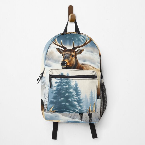 Item preview, Elk in the Winter designed and sold by Icon Planet Art • Surrealist Realism Apparel & Homeware • Sam Blagburn.