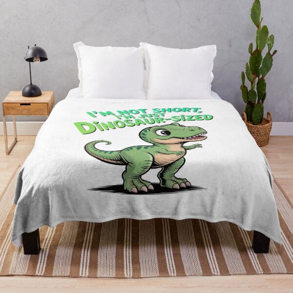 Item preview, Quirky Slogan, im not short im Dinosaur sized designed and sold by graphic-genie.