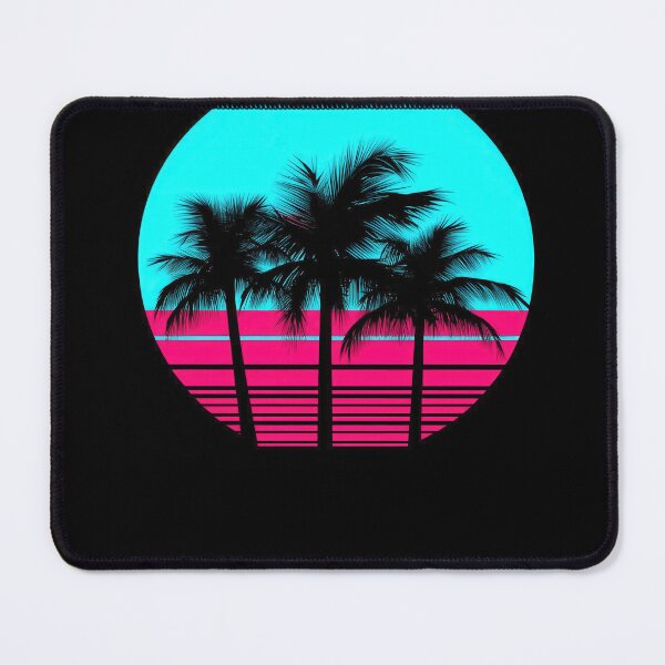Item preview, Retro Neon Palm Sunset Aesthetic Vaporwave Design designed and sold by Retrocranio.