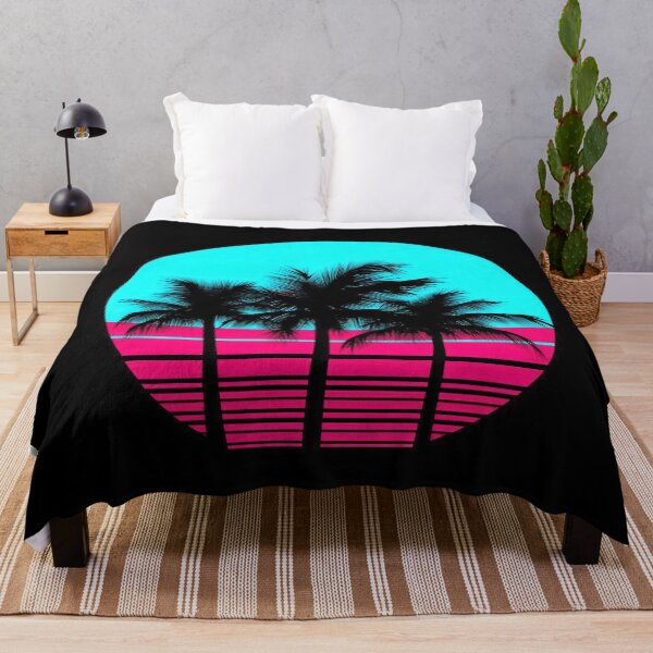 Item preview, Retro Neon Palm Sunset Aesthetic Vaporwave Design designed and sold by Retrocranio.