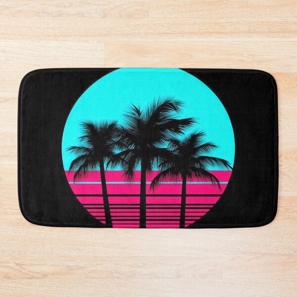 Item preview, Retro Neon Palm Sunset Aesthetic Vaporwave Design designed and sold by Retrocranio.