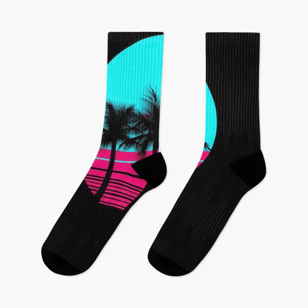 Item preview, Retro Neon Palm Sunset Aesthetic Vaporwave Design designed and sold by Retrocranio.