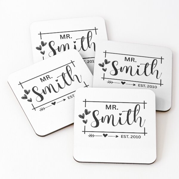 Item preview, Mr. Smith Estimated 2010 - 15th Wedding Anniversary Gift for Him Hubby Men designed and sold by Mozaic Clothes.