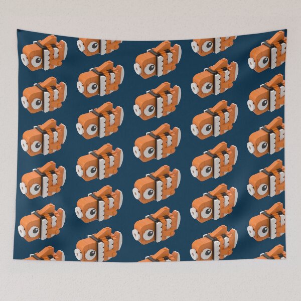 Item preview, Nemo fish made of bricks designed and sold by Brickification.