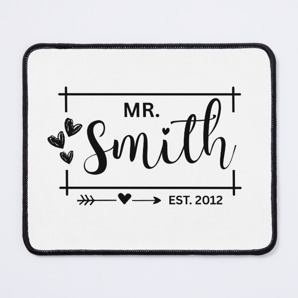 Item preview, Mr. Smith Estimated 2012 - 13th Wedding Anniversary Gift for Him Hubby Men designed and sold by Mozaic Clothes.