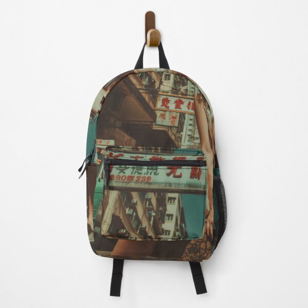 Item preview, Retro Urban Fashion Vibe in Neon Asian Cityscape pin up designed and sold by Retrocranio.