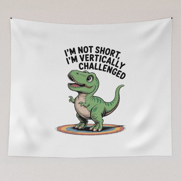 Item preview, Quirky Slogan, im not short im im vertically challenged designed and sold by graphic-genie.