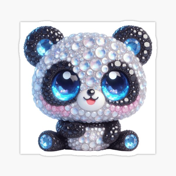Item preview, Bejeweled Panda 13 designed and sold by PANDALOVEART.