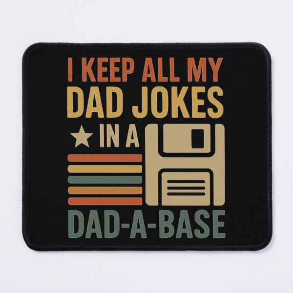 Item preview, Funny dad jokes in dad-a-base vintage for father's day Mens designed and sold by love3617.