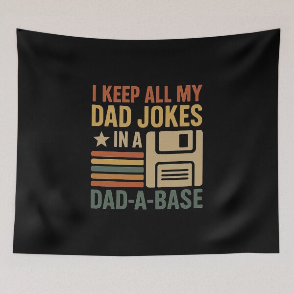 Item preview, Funny dad jokes in dad-a-base vintage for father's day Mens designed and sold by love3617.