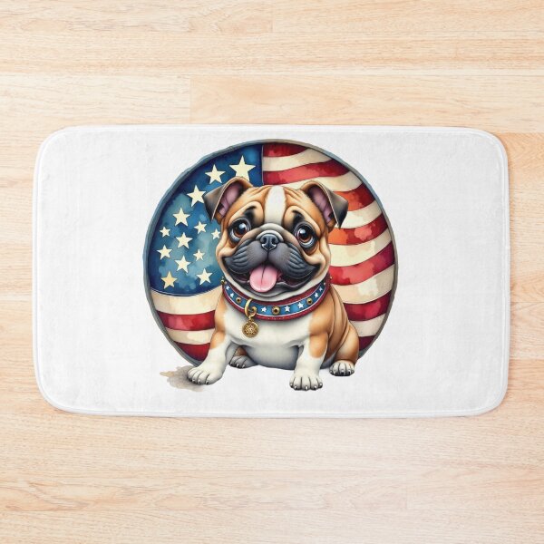 Item preview, Fourth of July Bulldog Patriotic Pet designed and sold by Wags & Tails.