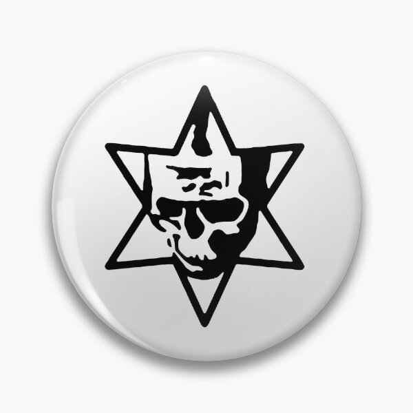 Item preview, Skull in a star designed and sold by tesh4skulls.