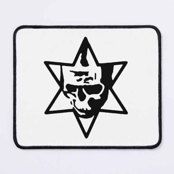 Item preview, Skull in a star designed and sold by tesh4skulls.