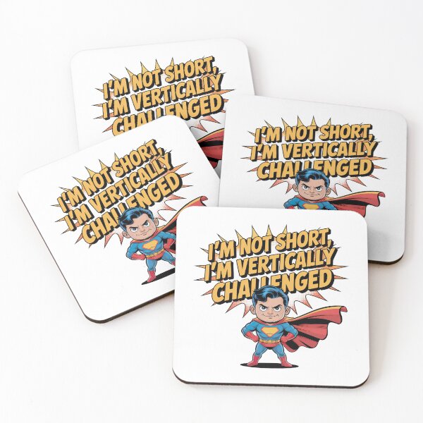 Item preview, Quirky Slogan, im not short im vertically challenged designed and sold by graphic-genie.
