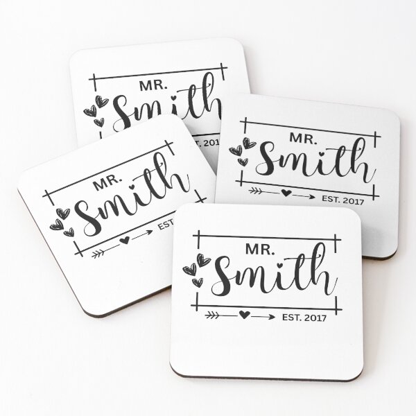 Item preview, Mr. Smith Estimated 2017 - 8th Wedding Anniversary Gift for Him Hubby Men designed and sold by Mozaic Clothes.