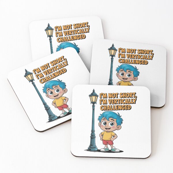 Item preview, Quirky Slogan, im not short im vertically challenged designed and sold by graphic-genie.