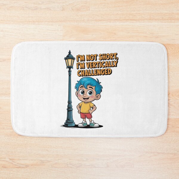 Item preview, Quirky Slogan, im not short im vertically challenged designed and sold by graphic-genie.
