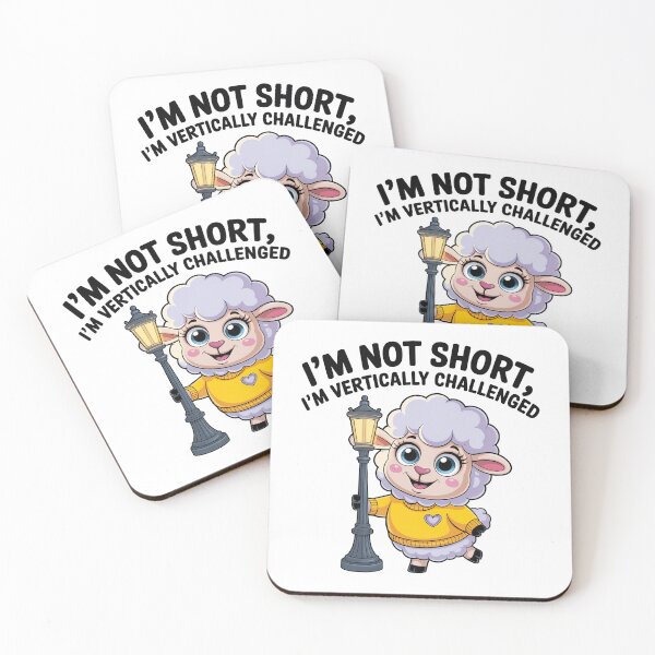 Item preview, Quirky Slogan, im not short im vertically challenged designed and sold by graphic-genie.