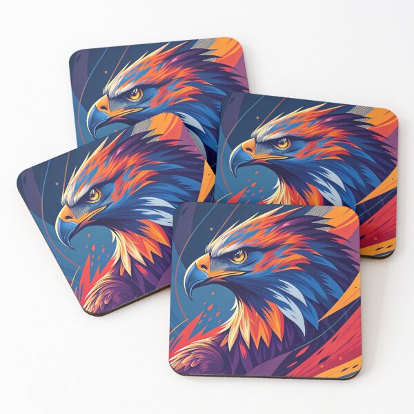 Item preview, Fierce Eagle – Mad Art Style Illustration designed and sold by ArtiQreate.