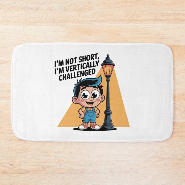 Item preview, Quirky Slogan, im not short im vertically challenged designed and sold by graphic-genie.