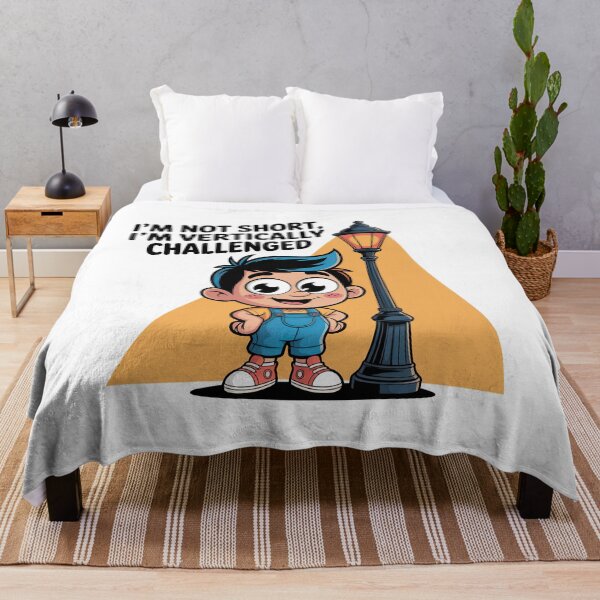 Item preview, Quirky Slogan, im not short im vertically challenged designed and sold by graphic-genie.