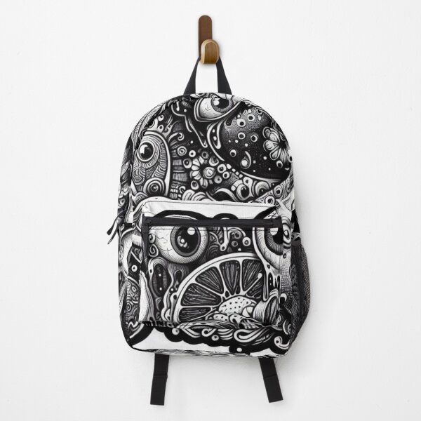 Item preview, Trippy Fruit Jungle – Psychedelic Doodle Sticker Aestetic, Trendy,Reloaded, Viral Drop 2025 designed and sold by Imaginarium of Chaos falcon88 .