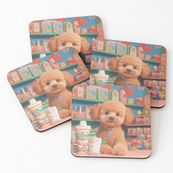 Item preview, Adorable Toy Poodle in a Colorful Candy Shop Setting designed and sold by Retrocranio.