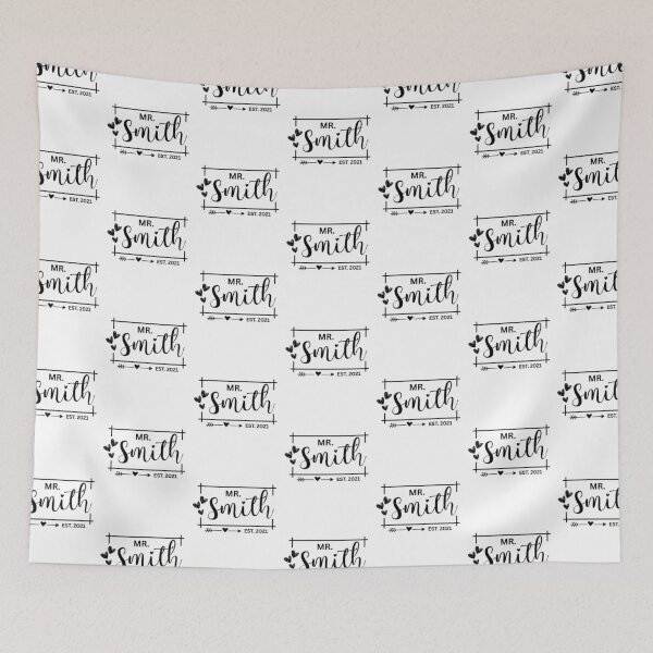 Item preview, Mr. Smith Estimated 2021 - 4th Wedding Anniversary Gift for Him Hubby Men designed and sold by Mozaic Clothes.