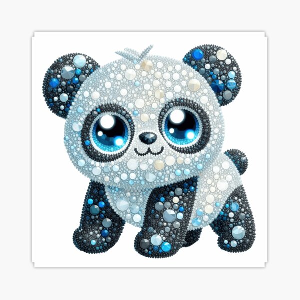 Item preview, Bejeweled Panda 14 designed and sold by PANDALOVEART.