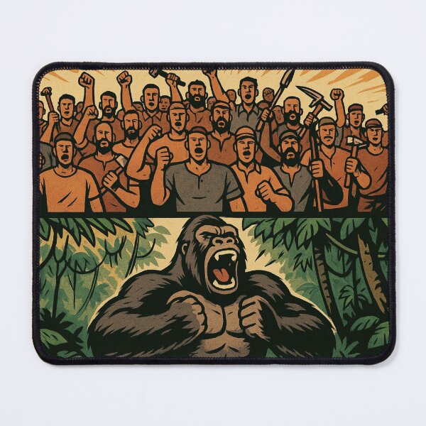 Item preview, 100 Men vs 1 Gorilla designed and sold by HippoPop.