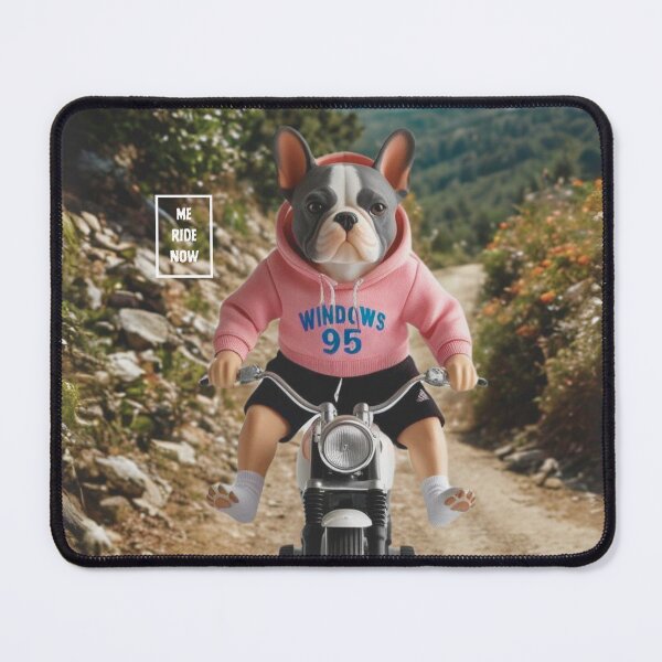Item preview, [ME] French Bulldog Moto Rider (Wilderness Adventurei) designed and sold by S9View.