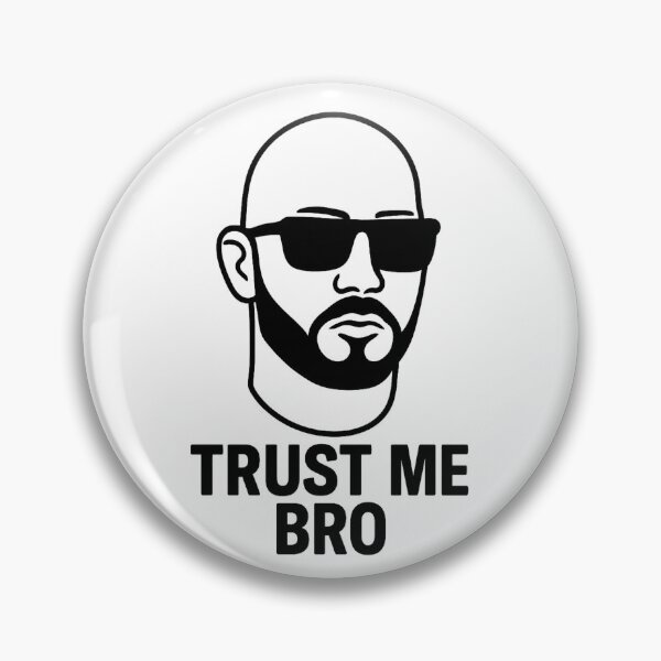 Item preview, Trust Me Bro – Bold Minimalist Tate Head Design designed and sold by Too-ironic.