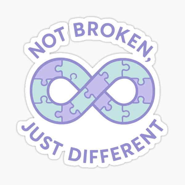 Item preview, Not Broken, Just Different designed and sold by FrameFlow.