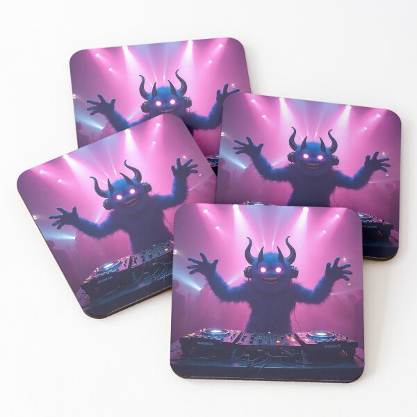 Item preview, Monster DJ Party | Scary Rave Night designed and sold by NovaProArt.