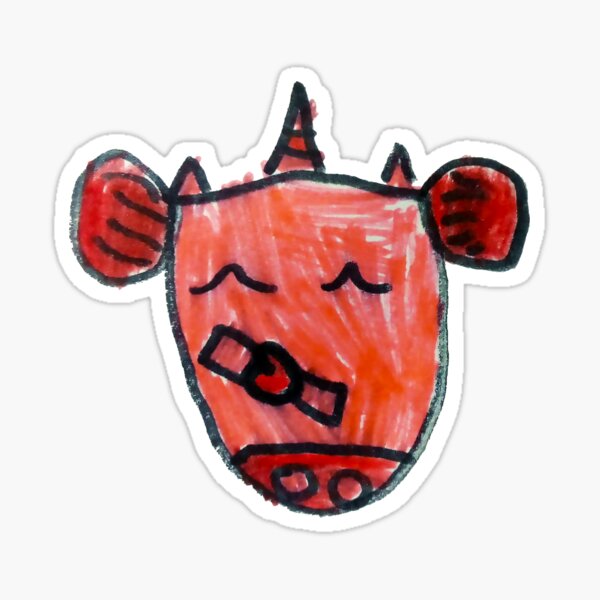 Pink Unicorns From The Land Of Maz Sticker
