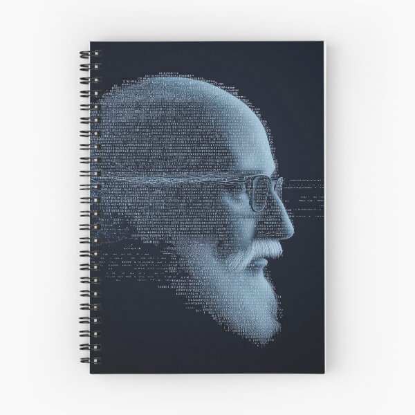 Item preview, Digital Wisdom Portrait of Bearded Man in Code and Data designed and sold by Retrocranio.