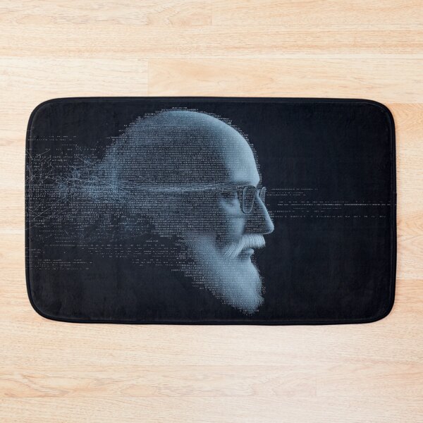 Item preview, Digital Wisdom Portrait of Bearded Man in Code and Data designed and sold by Retrocranio.