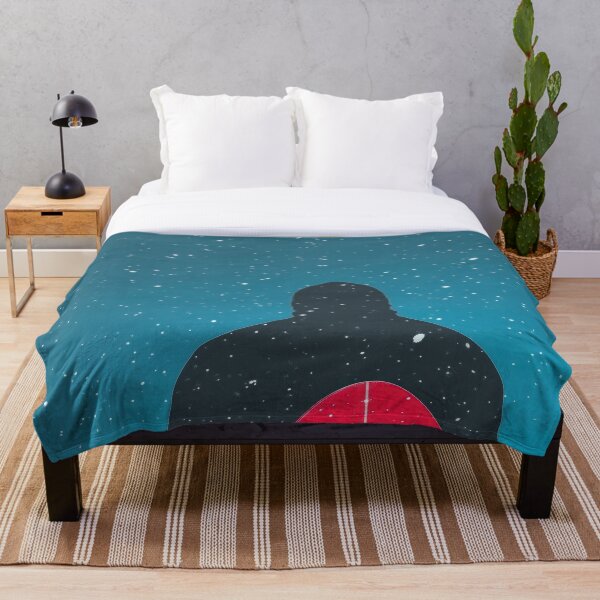 Item preview, Surfer Silhouette with Red Board Under Starry Sky designed and sold by Retrocranio.