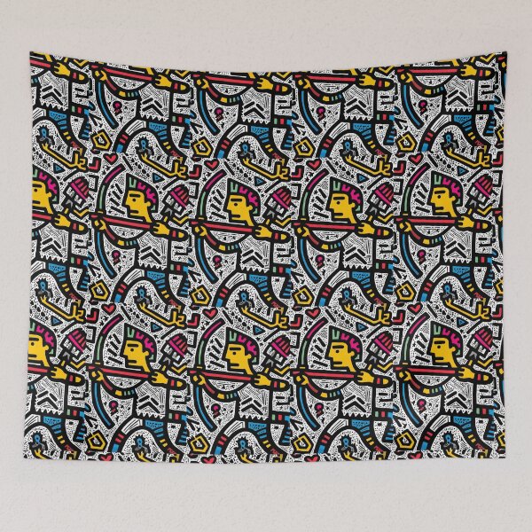 Item preview, doodle keith haring style of a archer designed and sold by wonderisland.