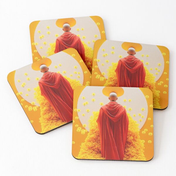 Item preview, Enlightened Monk in Golden Bloom with Radiant Halo designed and sold by Retrocranio.