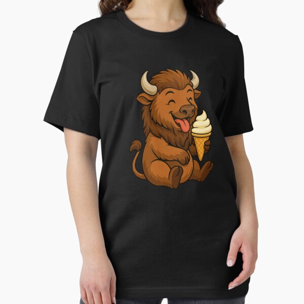 Item preview, Bison Ice Cream Zoo Animal Lover Kawaii Boys Girls Kids designed and sold by rafaeltto.