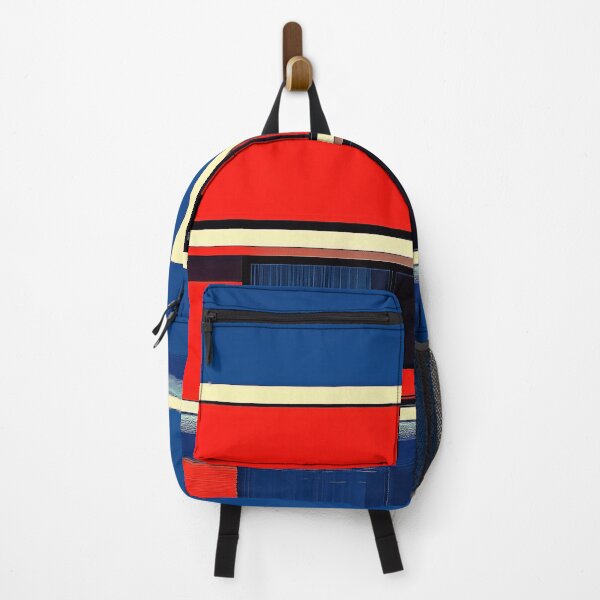 Item preview, Bold Modernist House with Red Panels and Blue Sky designed and sold by Retrocranio.