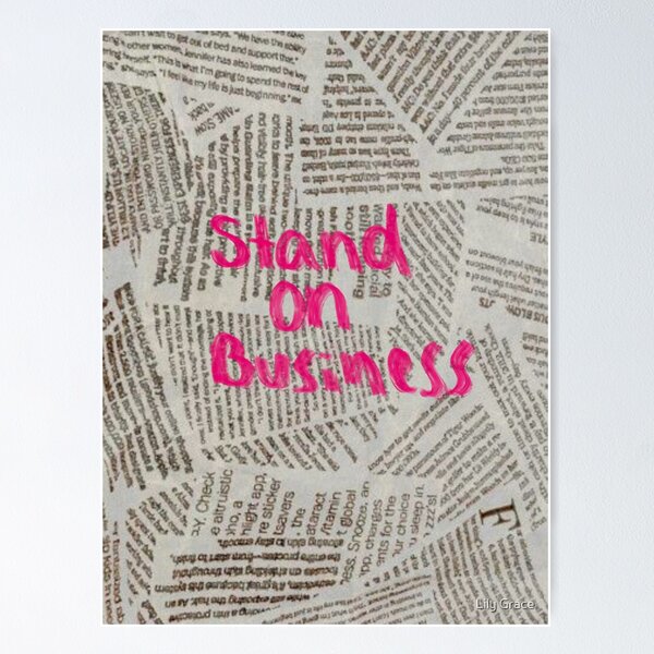 Item preview, Poster Stand on business family designed and sold by valdoBEtrand.