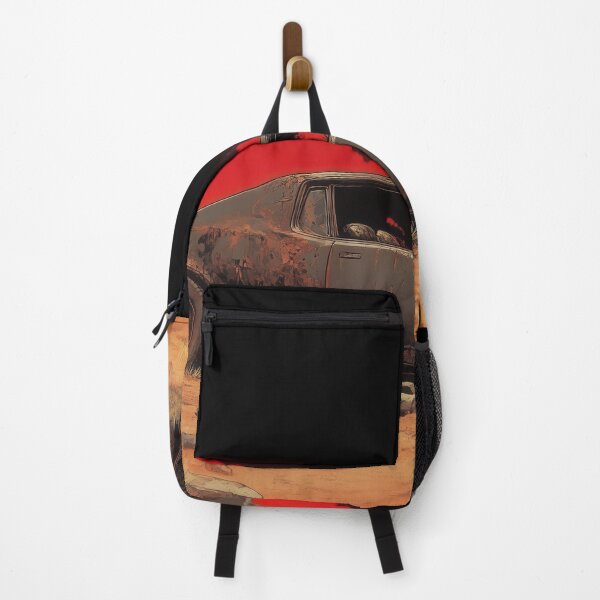 Item preview, Traffic Grabbing Title	High-Volume SEO Tags	Keyword-Rich Description Abandoned Muscle Car in Desert Under Fiery Red Sky designed and sold by Retrocranio.